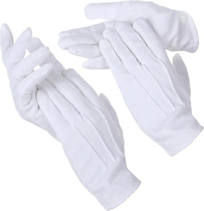 Handschoenen voor dames en heren, zachte handschoenen kostuum met hoge elasticiteit, uniforme jurk handschoen voor politie begrafenis server Usher