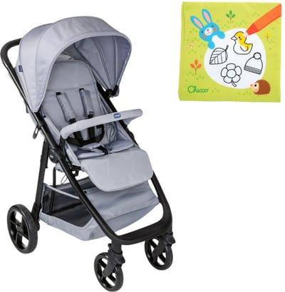 Chicco bundel - Buggy Multiride - Light Grey & Babyboekje - Kleuren met water - Seizoenen