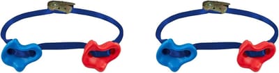 Rotsklimgrepen Set - Boomklimgrepen - Klimtraining Veiligheid - Stevige Bandbevestiging - 11.4x7.8 CM - Rood Blauw