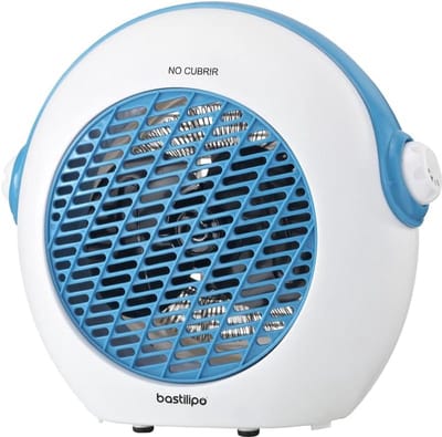 Warmtestraler - Elektrische kachel - Ruimte verwarmen - Ingebouwde thermostaat - 26 x 118 x 258 cm - Wit blauw