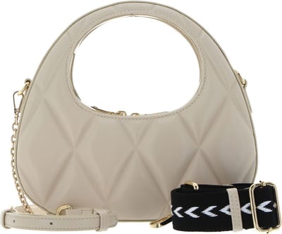 SEIDENFELT MANUFAKTUR Schoudertas Nordli Handbag Cream / Gold Crème
