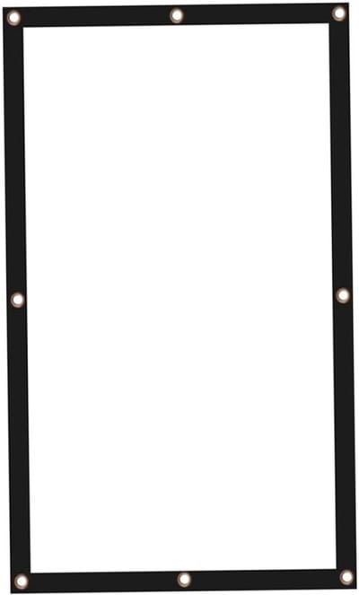 Projectiescherm met standaard - Draagbaar doek - Thuisbioscoop creëren - Gelijkmatige lichtverspreiding - 100 inch 16:9 - Wit