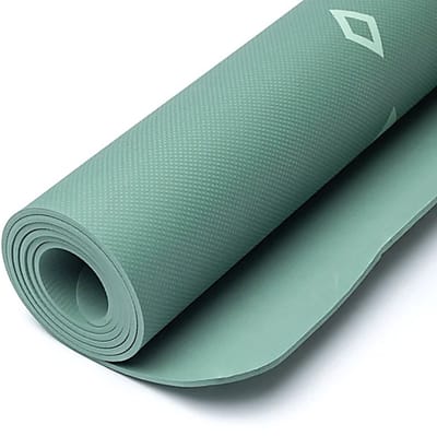Yogi & Yogini Premium TPE yogamat levensboom groen – – 61 cm x183 cm x 0.5 cm