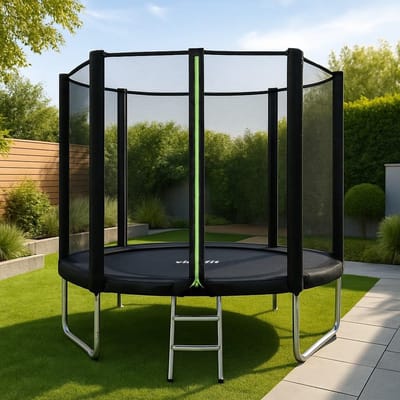 Tuintrampoline met Net - Ronde Springmat - Buiten Plezier - Veiligheidsnet Inclusief - 305 cm Diameter