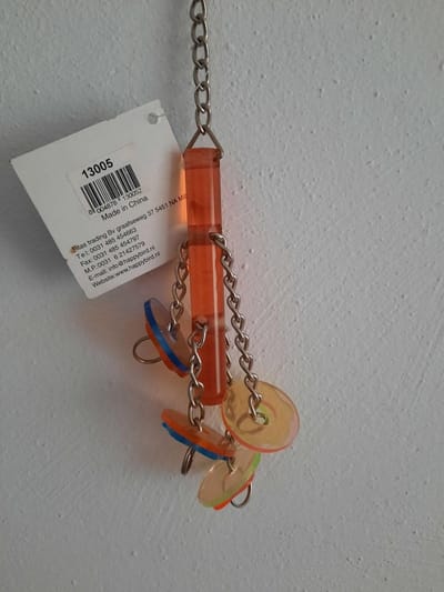 Speelgoed voor parkieten.  "Loggy"