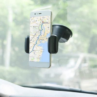 LuxeBass Telefoonhouder Auto | Voorruit en Dashboard || Zuignap & Klemsysteem | 360 graden roteren - LB490