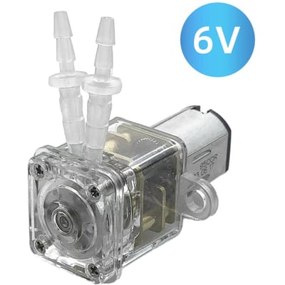 GROTHEN Slangenpomp Doseerpomp Minipomp Vloeistof Zelfaanzuigende Waterpomp Siliconenslang tbv 6V