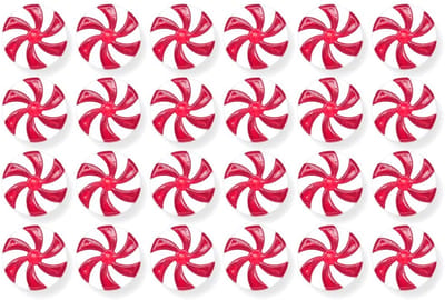 Dailygoods- Kerstboomversiering 25 stuks 25 mm - Acryl Snoepversiering - Kerstdecoratie - Kersthangers - Duurzaam - Levensecht