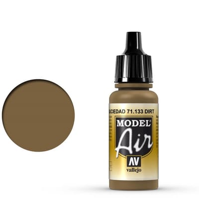 Vallejo Hobbyverf Acrylverf - 71133 Model Air Dirt - Acryl Verf flesje - 17 ml