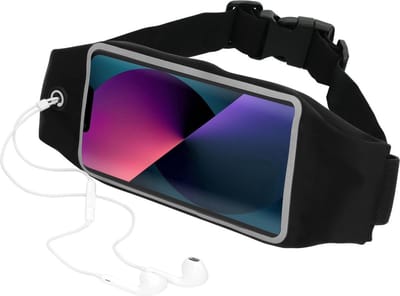 Mobiparts Comfort Fit Sport Belt geschikt voor Apple iPhone 13 - Zwart