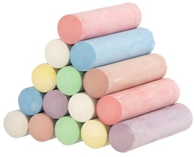 Speelvriendelijke Stoepkrijt / Staafkrijt | Buiten Speelgoed | Meerdere Kleuren - 15 Stuks
