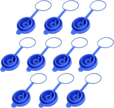 Herbruikbare Siliconen Waterflesdeksels, 10 Stuks, Lekvrije Flessenafdichtingen voor 2-5 Gallon Dispenserflessen, Universele Pasvorm voor 2.2-2.4" (55-60mm) Tuit
