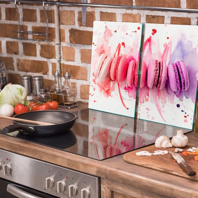 TMK ArtDeko Serie - Glazen Snijplank - 30x52cm - Infrarood - Veelkleurig