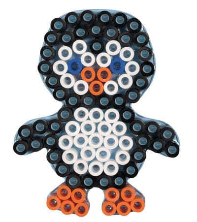 Hama MAXI Pinguïn strijkkralen vormpje - Voor peuters en kleuters - 10,5x14 cm