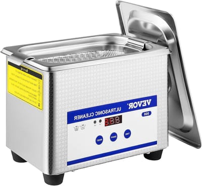 Ultrasone Reiniger - Schoonmaakapparaat - Sieraden Reinigen - 40 KHz Kracht - 0.8 Liter - Zilverkleurig