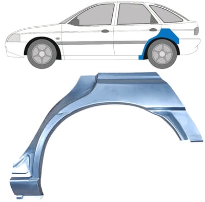 Reparatiepaneel achterspatbord voor Ford Escort 1995-2000 / Links