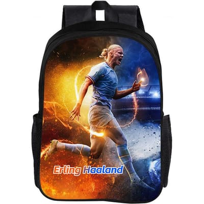 Voetbalster Haaland Kinderrugzak Rugzak Schoolrugzak Kindercadeau Rugzak Modieuze Schooltas Voetbal Sportrugzak