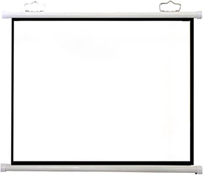 Projectiescherm Handmatig - Wandbeamer Scherm - Thuisbioscoop Ervaring - Vlak Beeld Garantie - 50 inch - Wit