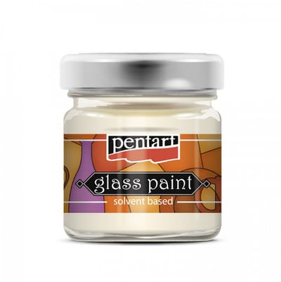 Pentart Glasverf Solvent Basis 30 ml Wit