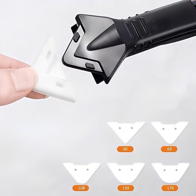 Oneay Deze schraper wordt geleverd met 5 extra schraperkoppen en is een multifunctioneel schraapgereedschap dat geschikt is voor het schrapen van glas en het reinigen van tegels.