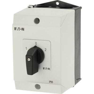 Eaton T3-3-8401/I2 Besturingsschakelaar Voor bodembevestiging, In behuizing 1 x 60 ° Zwart 1 stuk(s) Piece
