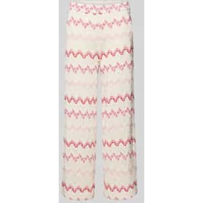 Regular fit broek met elastische band, model 'PALAZZO'