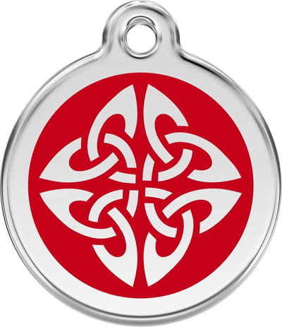 Red Dingo Hondenpenning 20 mm tribal rood