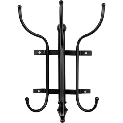 Feliz Lifestyle Ran Wandkapstok Metaal Zwart - 30x15x40 - 3 kg