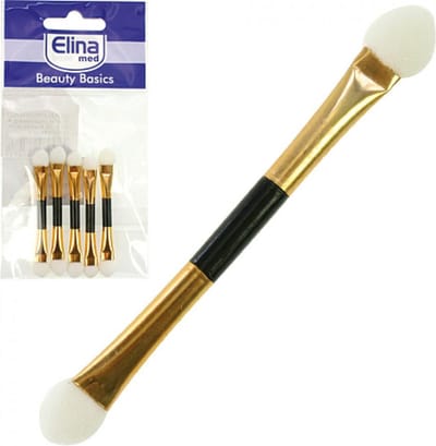 Oogschaduwkwastjes - 10 stuks - Oogschaduw applicator - Make-up Sponsjes - 5 cm lang - 2 x 5 stuks in blisterverpakking - Compact, Zacht & Perfect voor Elke Look - Elina Med