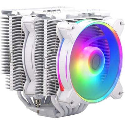 RR-D6WW-20PA-R1 Hyper 622 Halo White, 6-heatpipe, 2x 120mm ARGB, 27 dBa (max)