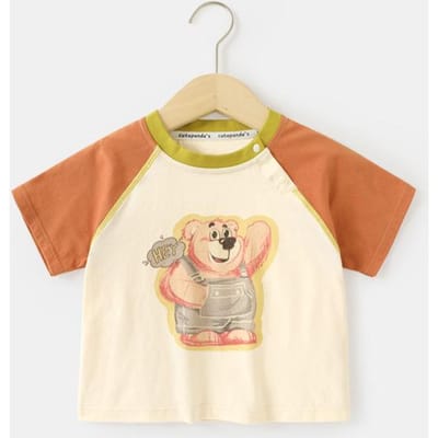 Babykleding Casual T-shirts met korte mouwen Zomerkleding Jongens Meisjes Baby Kinderen Kinderen Zomer Tops met halve mouwen 120cm brown