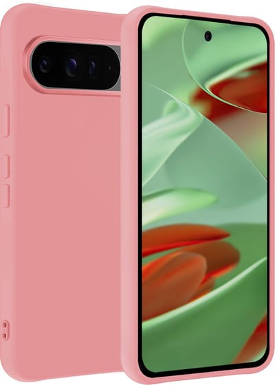 Hoesje Geschikt voor Google Pixel 10 Pro - Sterk & Shockproof - Hoes Cover - Siliconen Case - Lichtroze