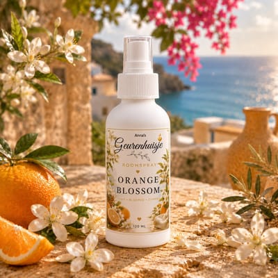 Anna's Geurenhuisje - Roomspray - Orange Blossom - Handmade - 100 ml - Dierproefvrij - Huisparfum -