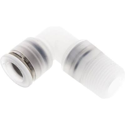 10mm x R3/8'' 90 graden L-verbinding PA Insteekfitting Buitendraad Draaibaar EPDM/PTFE
