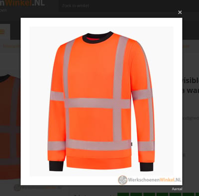 Tricorp Sweater RWS Revisible 303702 - Fluororange - S