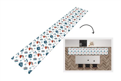 Keukenloper - Loper keuken - Schotland - Patronen - Unicorn - 300x50 cm - Keukenloper vinyl