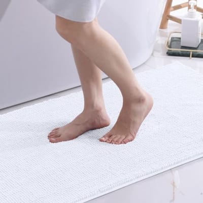 Zachte Chenille Badkamer Mat - Antislip & Absorberend - 60x120 cm