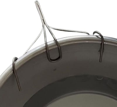 Koffie druppeltuit - Gietgids gesp - Outdoor koffie maken - Roestvrij staal - 50 x 45 mm - Zilver