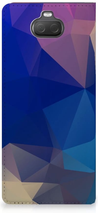 Book Case voor Sony Xperia 10 Stand Case Polygon Dark