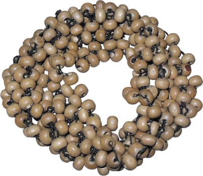Armband bruin houten kraaltjes