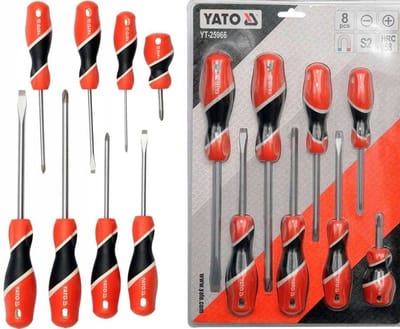 Yato - Professionele Schroevendraaierset - 8 Stuks - Staal S2 - Ergonomische Handgreep
