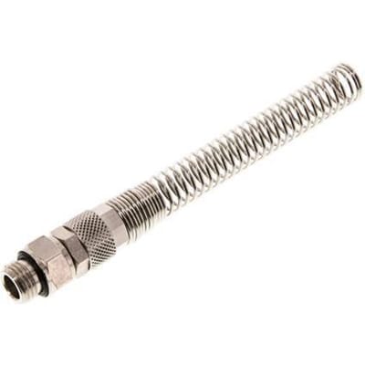 10x8 & G1/4'' Vernikkeld Messing Rechte Opsteekkoppeling Buitendraad Buigbescherming