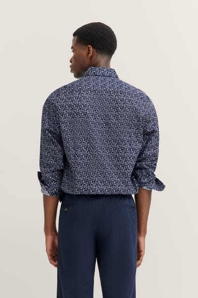 Bugatti Herren Shirt met button-down kraag