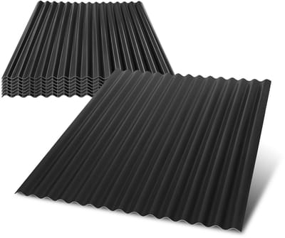 8x ASA-PVC Golfplaten 1,5mm 117x93cm Grijs Carport Tuinhuis
