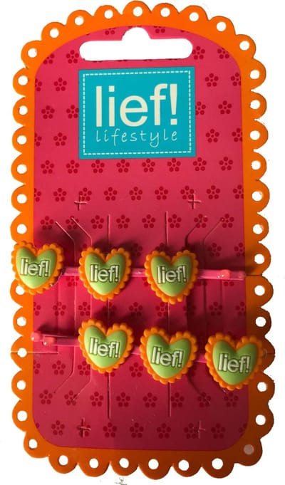 Haarschuifjes / Haarclipjes 3 Hartjes Oranje/Groen - Lief Lifestyle‎‎‎‎
