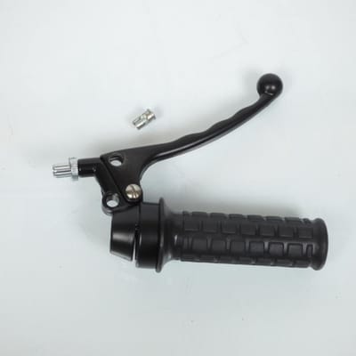 Poignée accélérateur cocotte droite levier frein noir ressort pour moto cyclo vintage