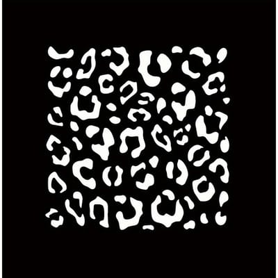 Luipaardprint Auto Sticker Waterdichte Sticker voor Autodecoratie Achteruitkijkspiegel Raam 15x15CM wit