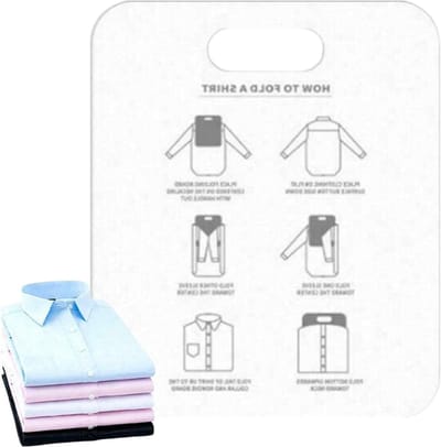 Vouwplank Kleding - Kleding Organizer - Kasten Opruimen - Snel en Netjes - 30.5 cm - Wit