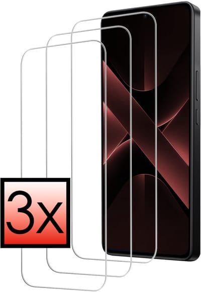 Screenprotector - 3 Stuks - Geschikt voor Xiaomi Poco X7 Pro - Extra Sterk - Beschermglas - Gehard Glas - Tempered Glass - Screen Protector - Bescherm Cover