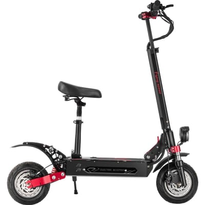 Boyueda Q7 PRO MAX E-Scooter, 2×1600W, 60V28Ah, 100km Bereik, 70km/h Snelheid, NFC Ontgrendeling, Hydraulische Remmen, 10  Banden, Opvouwbare Off-Road Scooter 52V 3200W 28A zwart